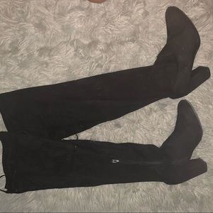 Urban Planet Black Over the Knee Boot